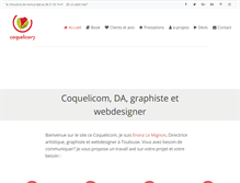 Tablet Screenshot of coquelicom.fr